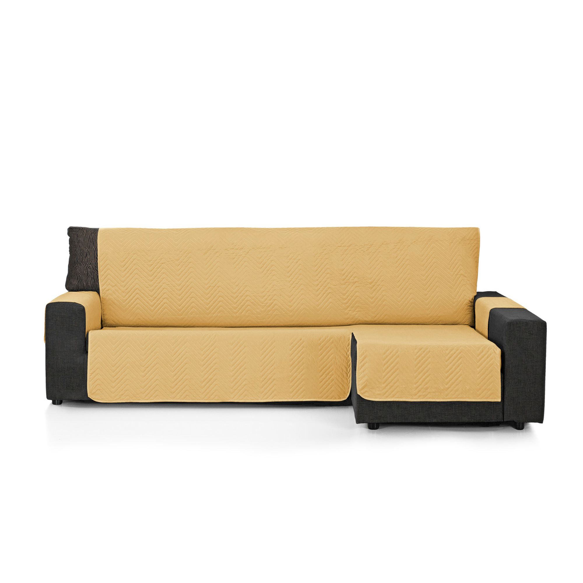 FUNDA SOFÁ CHAISE LONGUE 240 MOSTAZA