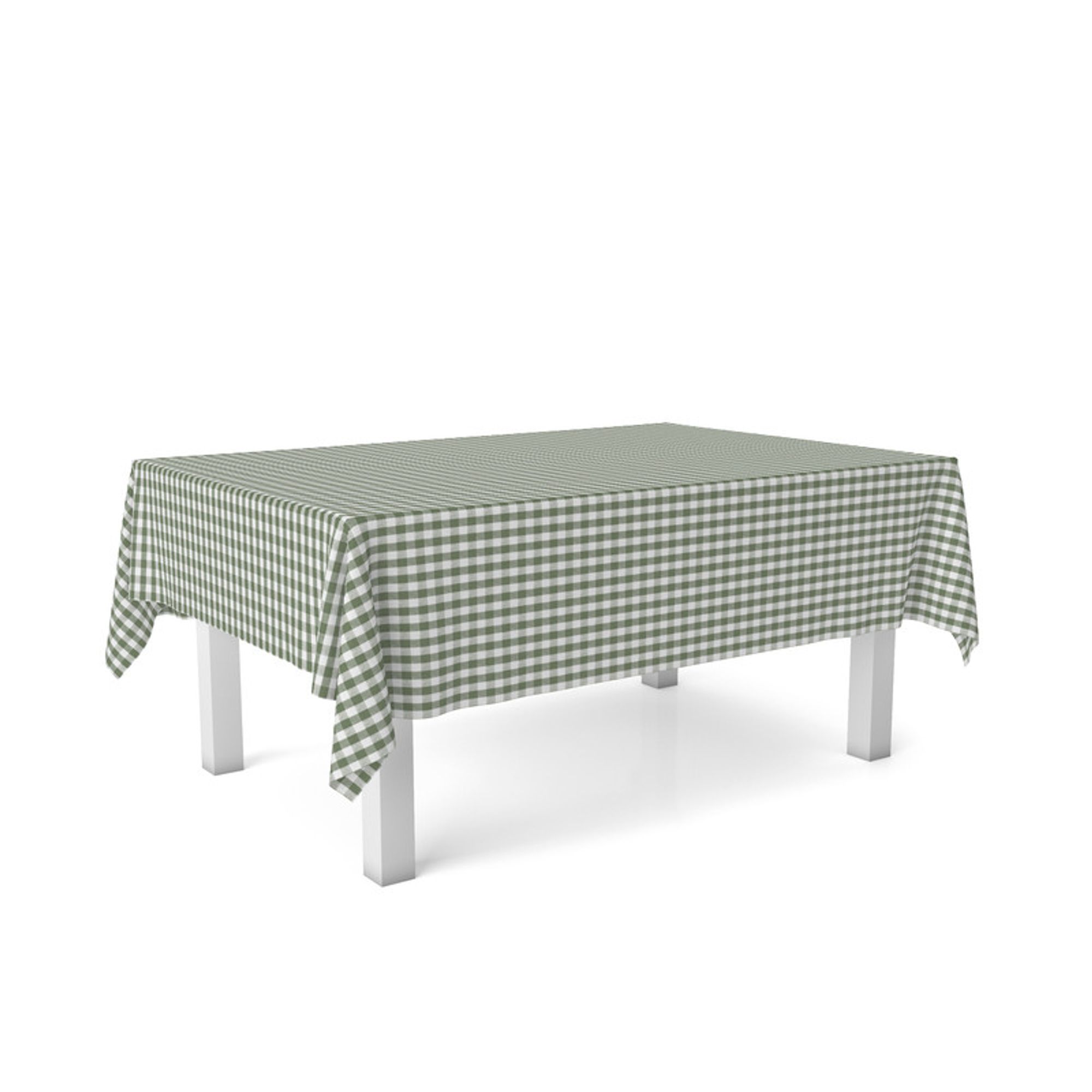 MANTEL HULE VICHY VERDE 220X140 - Imagen 4